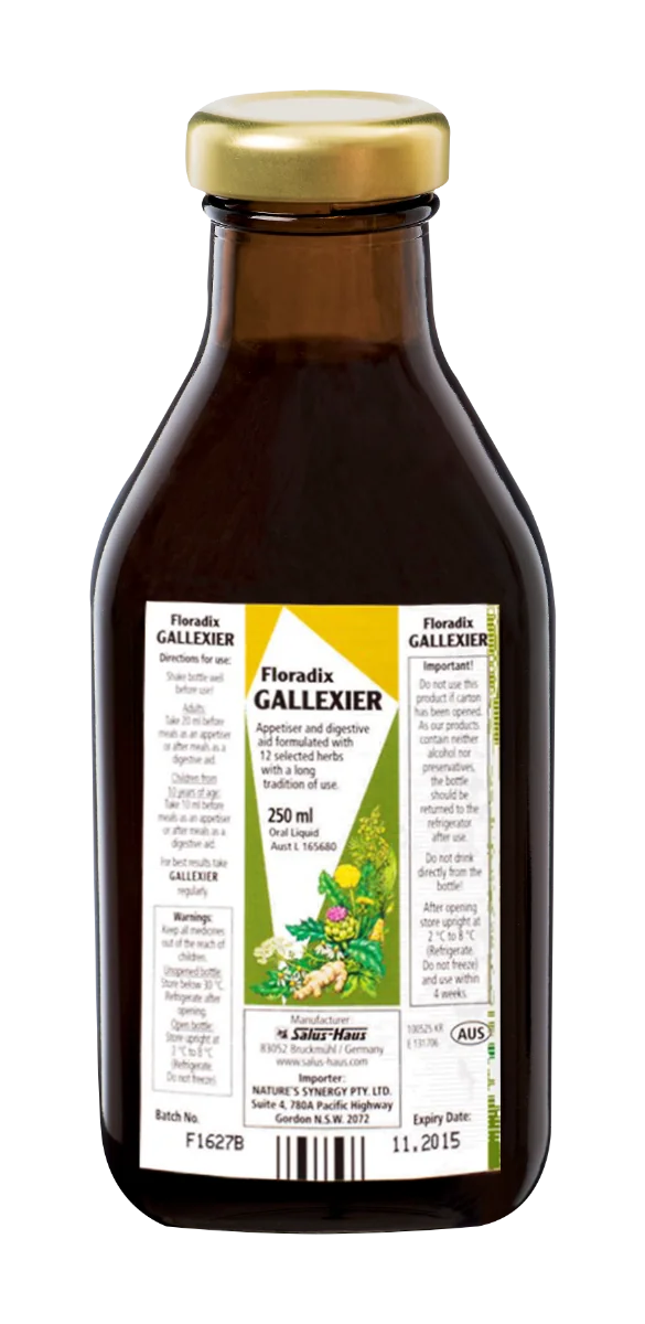 SALUS Floradix Gallexier 1×250 ml, tekutá forma
