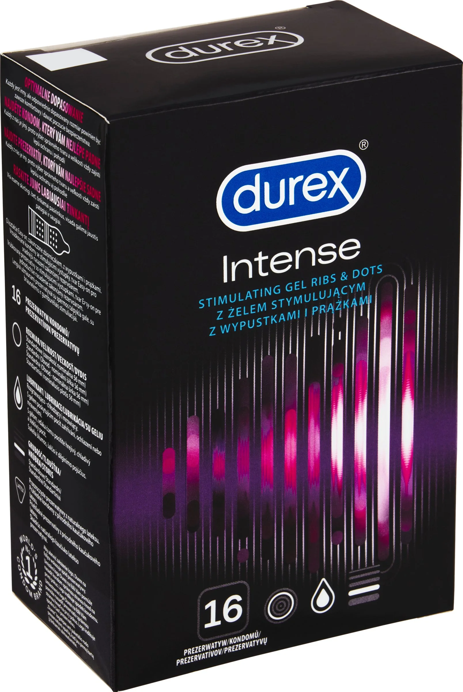 DUREX Intense 1×16 ks, prezervatívy