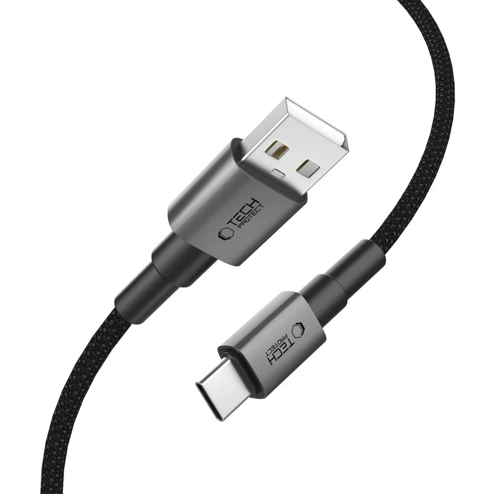 Tech-Protect Ultraboost DNA kábel USB / USB-C 15W / 3A 2m, šedý