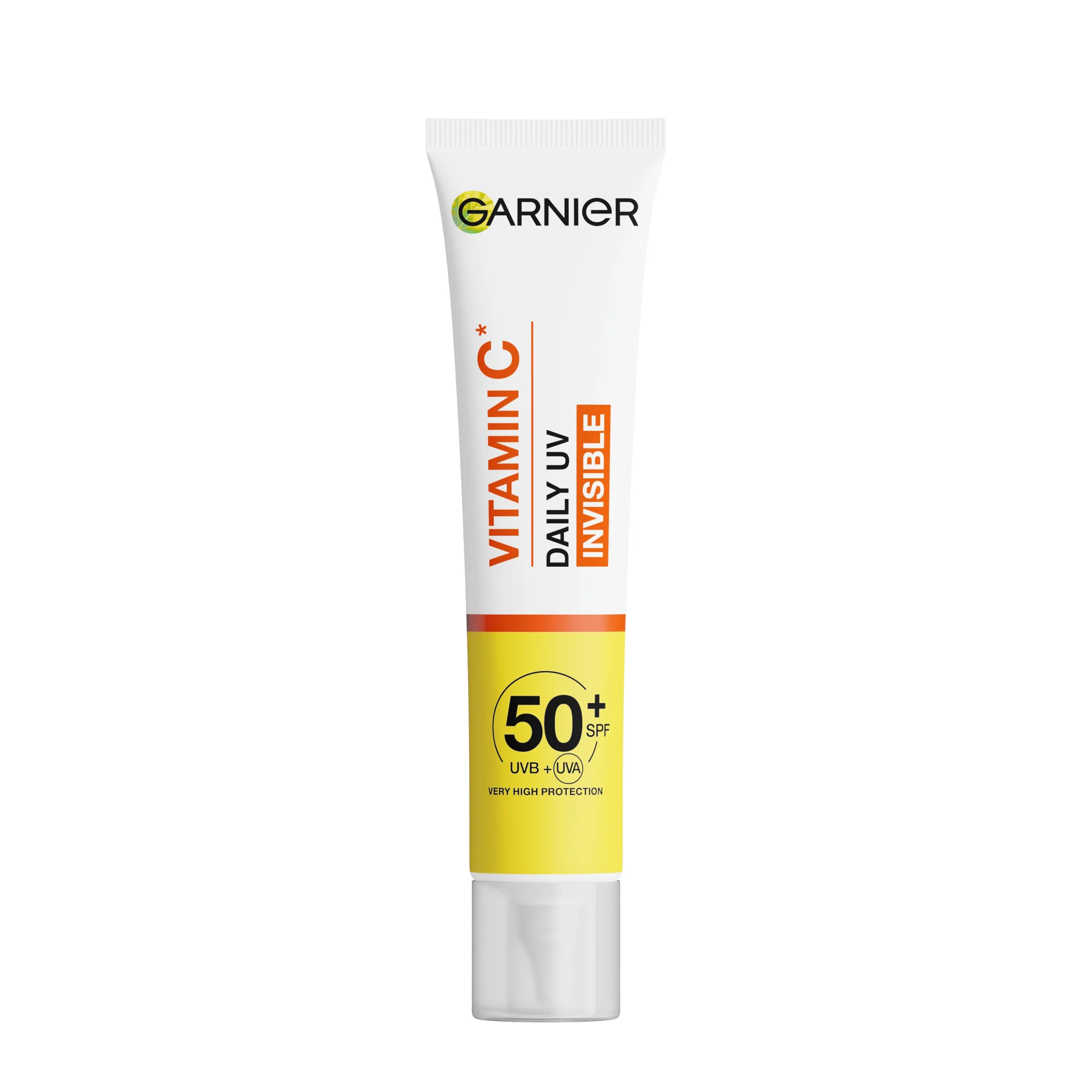 Garnier Skin Naturals Vitamin C denný rozjasňujúci UV fluid SPF 50+ invisible 1×40 ml, rozjasňujúci UV fluid