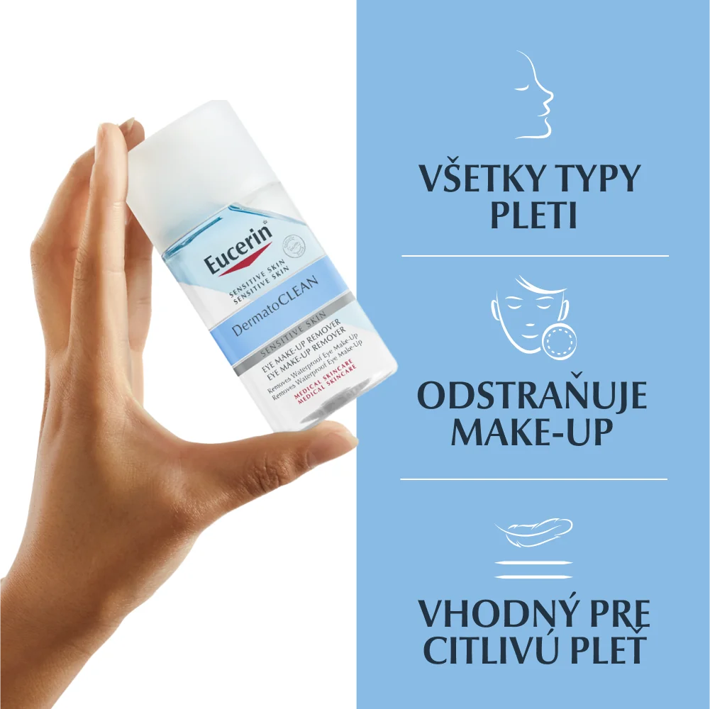 Eucerin DermatoCLEAN HYALURON Odličovač očí 1×125 ml, citlivá pleť