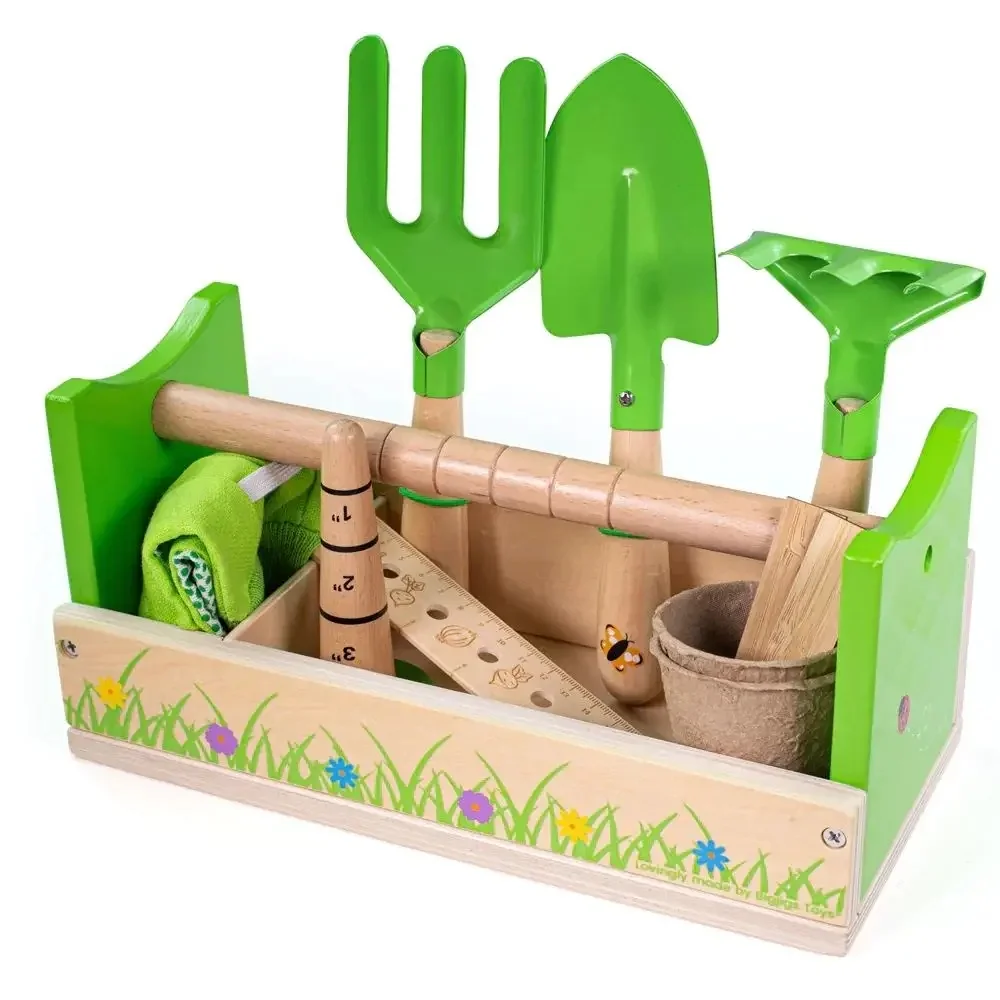 Bigjigs Toys Záhradnícka súprava v prepravke 