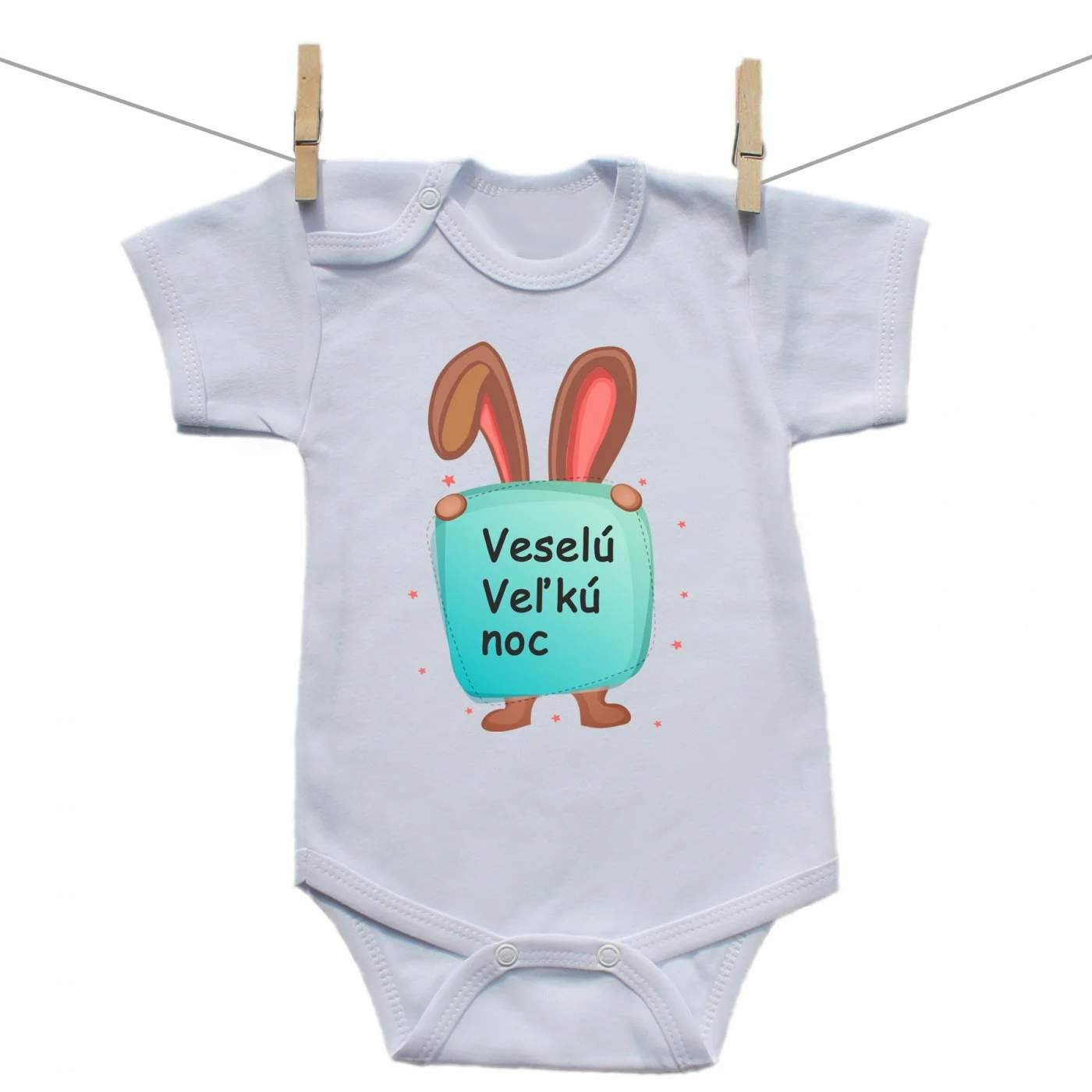 Boodyy Body s krátkym rukávom Veselú Veľkú noc 2 Veľkosť: 86