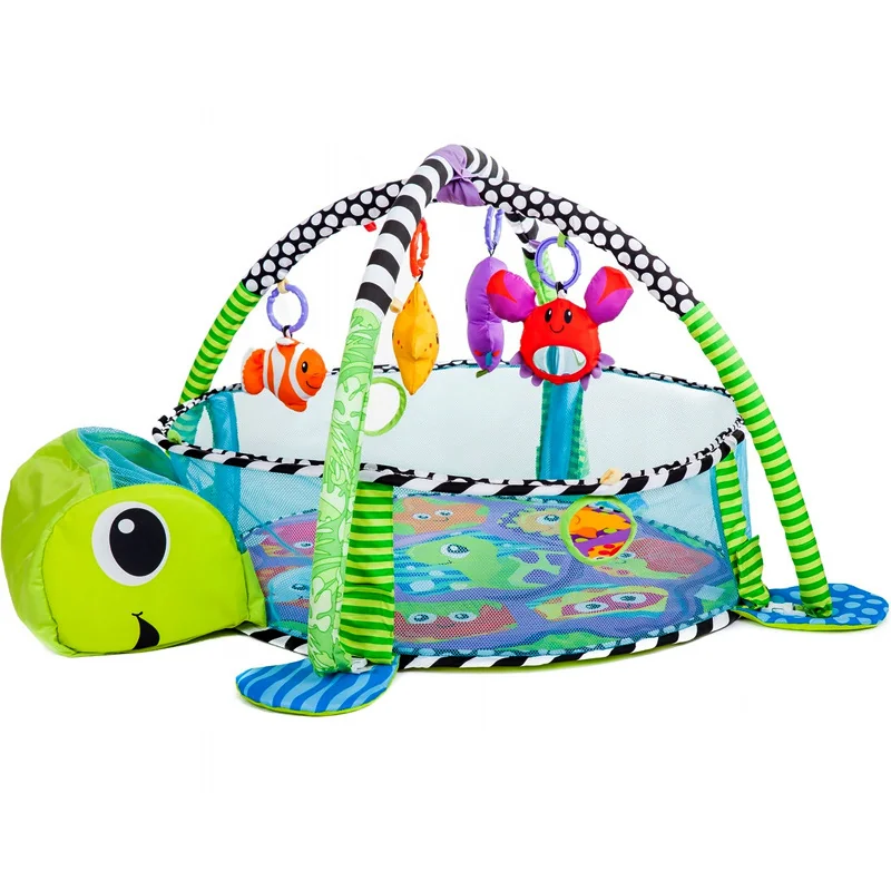 Deka na zem pre deti BABY PLAY MAT NO882-2 3in1 zelená