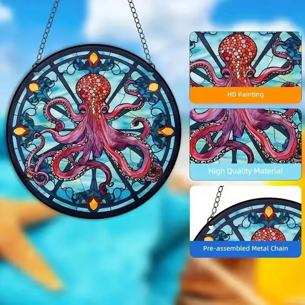 Lapač slnka s vitrážovým motívom