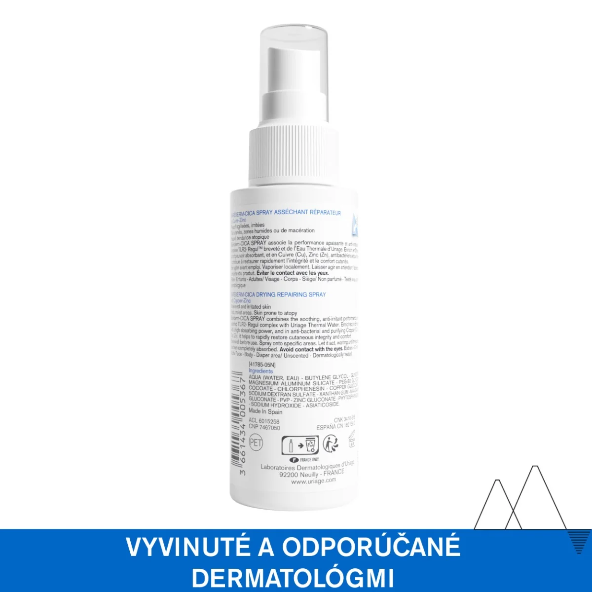URIAGE BARIÉDERM Drying Repairing CICA-Spray, 100ml 1×100 ml, vysušujúci regeneračný sprej