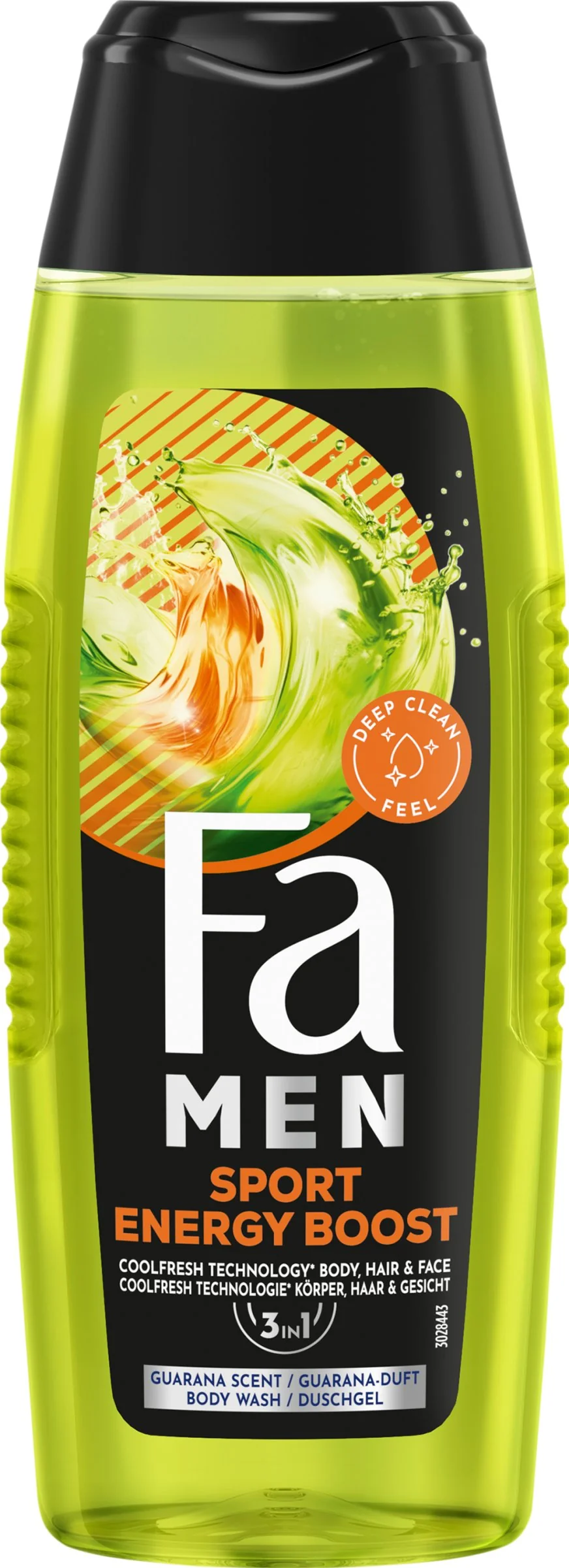 Fa Men sprchovací gél 3v1 Sport Energy Boost 250 ml 1×250 ml, sprchový gél