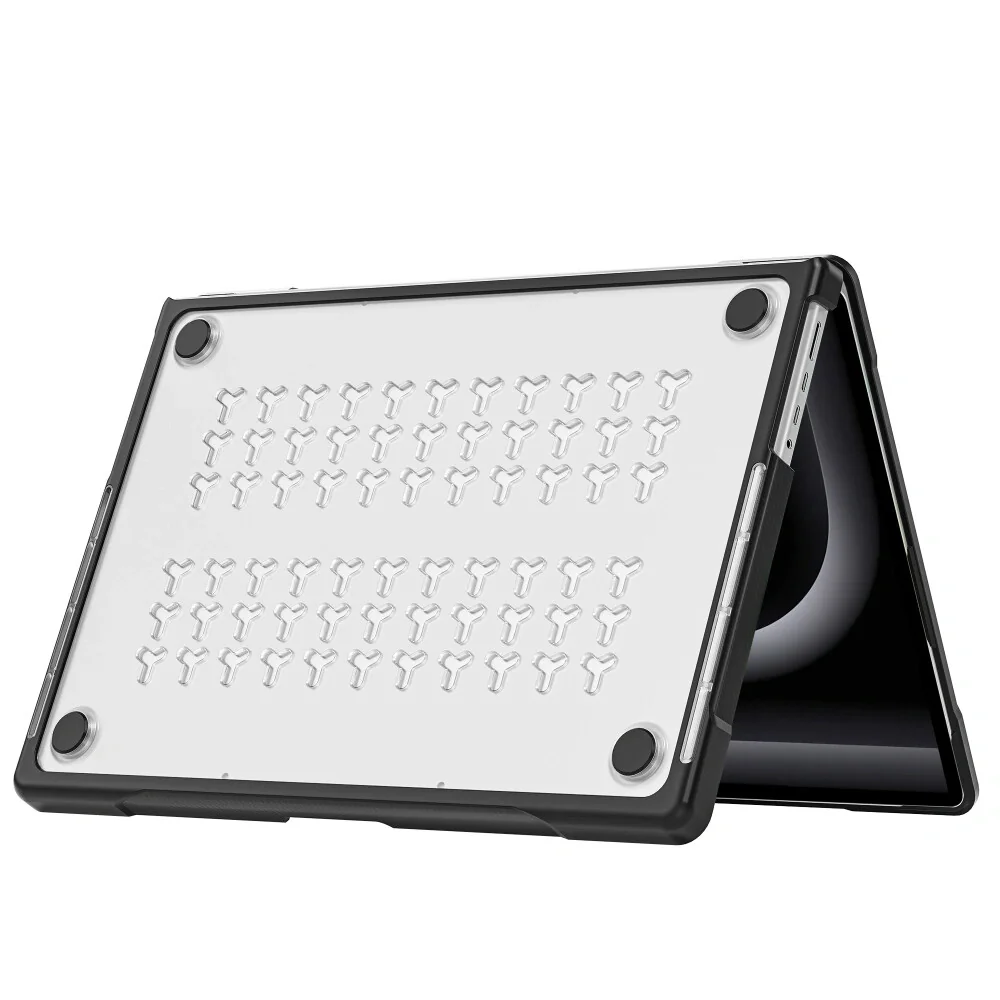 Tech-Protect Velar puzdro na MacBook Pro 16'' M1-M5 / M5 Pro / M5 Pro Max 2021-2026, čierne / priesvitné