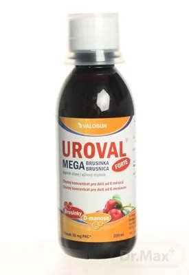 VALOSUN UROVAL MEGA BRUSNICA FORTE 1×200 ml, sirup na močové cesty