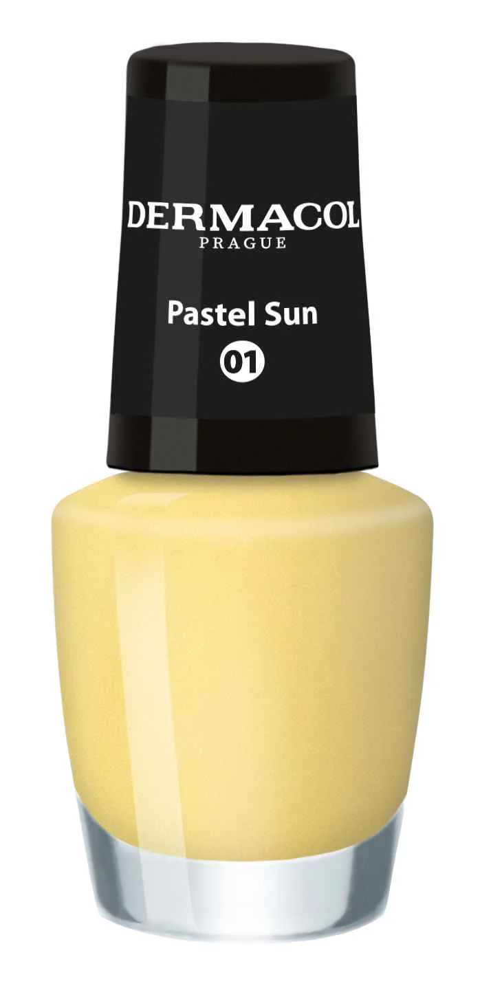 Dermacol Lak na nechty Mini Pastel Sun č.01 1×5 ml, lak na nechty