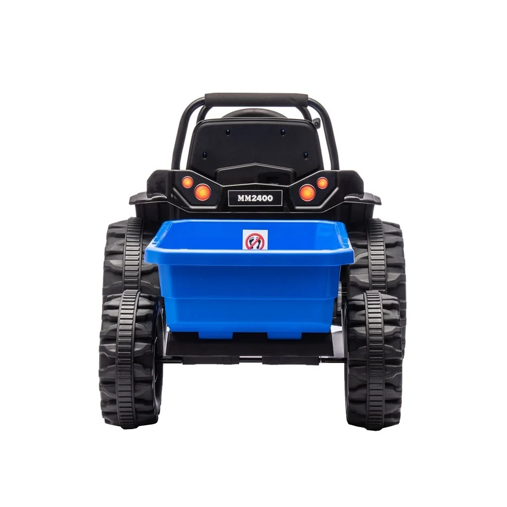 Elektrický traktor s prívesom Milly Mally Farmer modrý , 20C56549