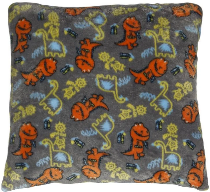 Vankúš Mazlík 38x38 7023/187 dinosaurus 1×1 ks, detský dekoračný vankúš