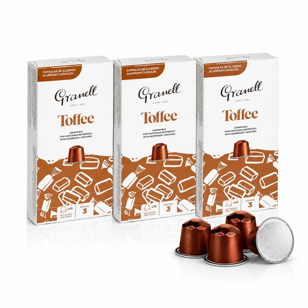 GRANELL Espresso Toffee, kapsule pre nespresso® 30 ks, príchuť karamel