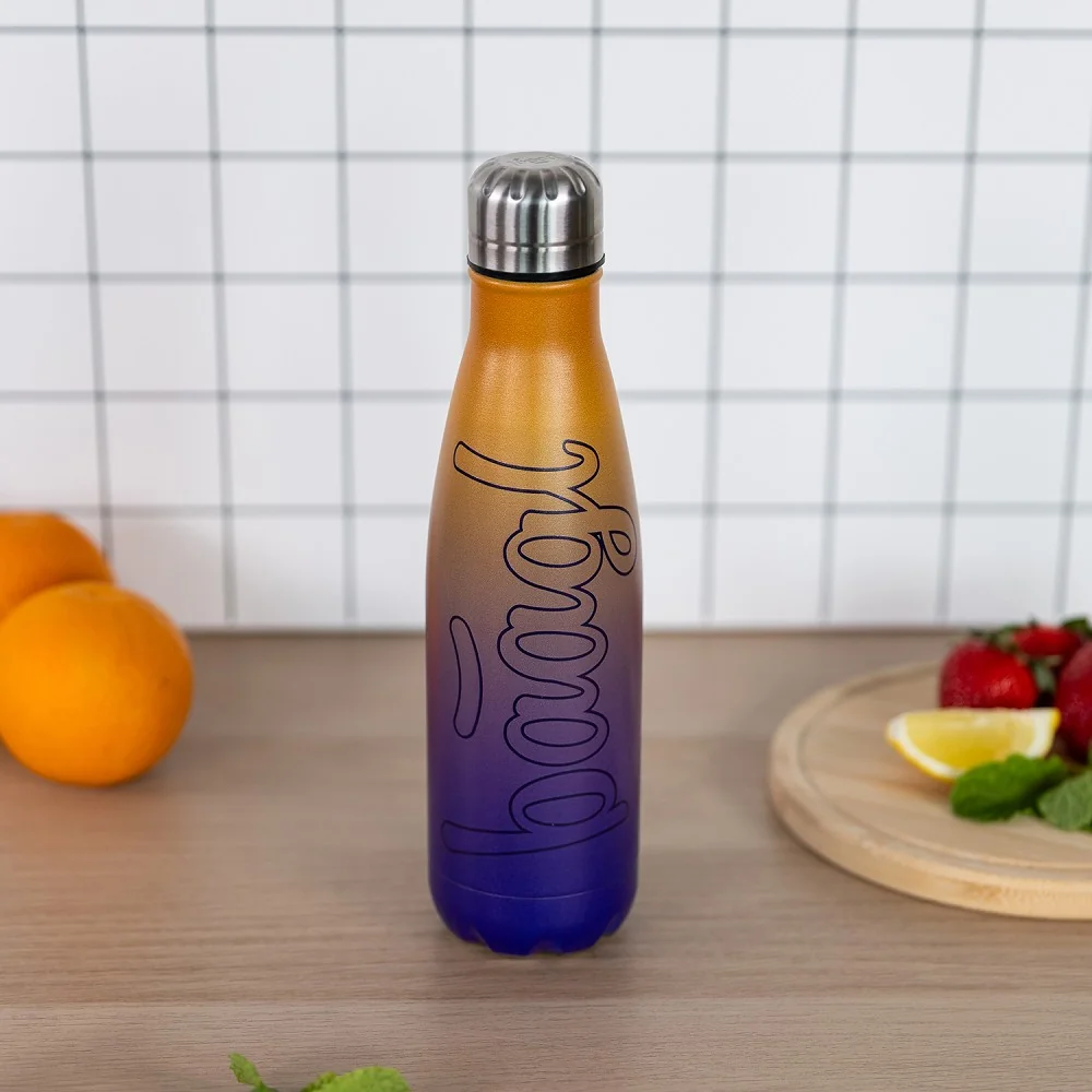 Baagl Termofľaša s kovovým viečkom Gradient žlto-fialová 500 ml 500 ml