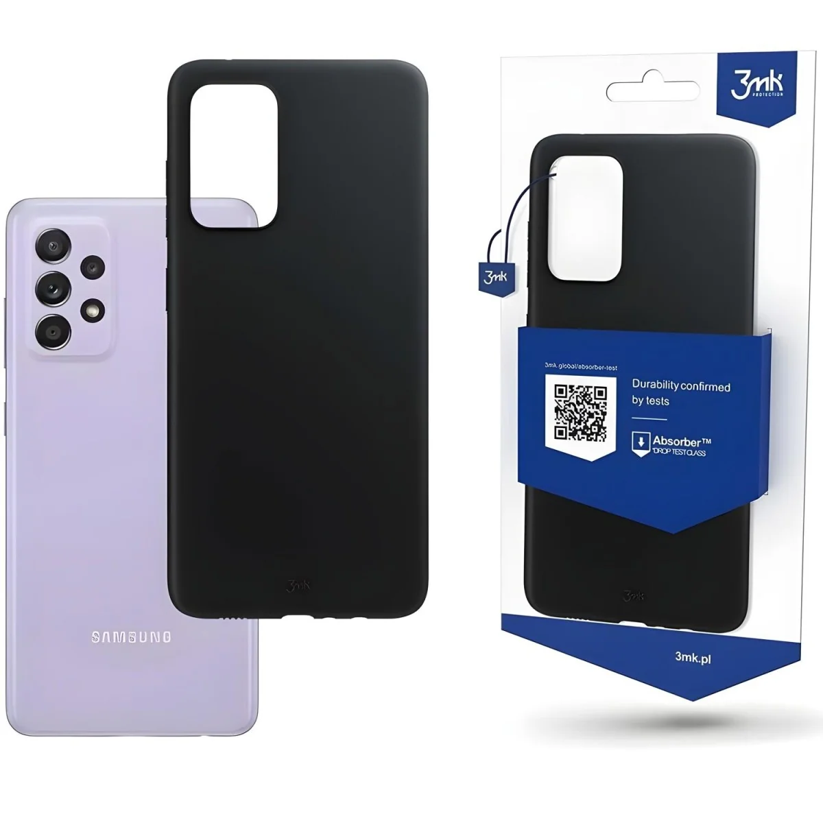 Matné puzdro pre Samsung Galaxy A03 - Čierne