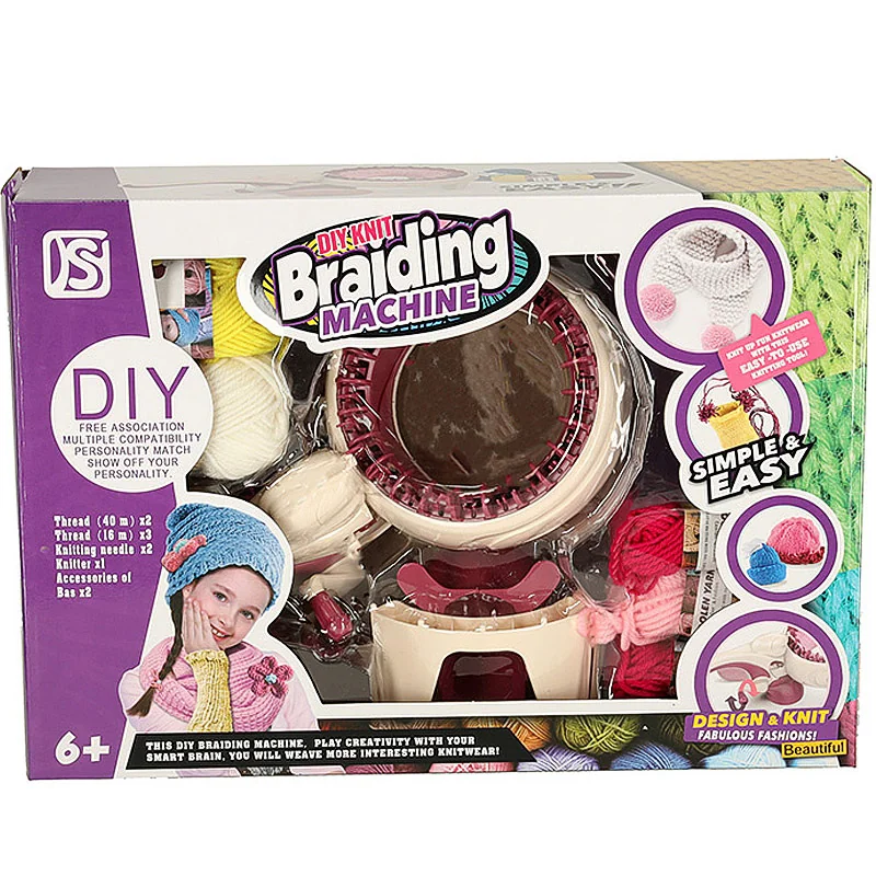 Hračka detský pletací stroj s príslušenstvom DIY KNIT BRAIDING