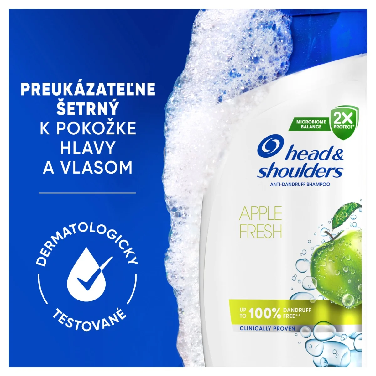 H&S SHP APPLE FRESH 800ML 1×800 ml, šampón proti lupinám