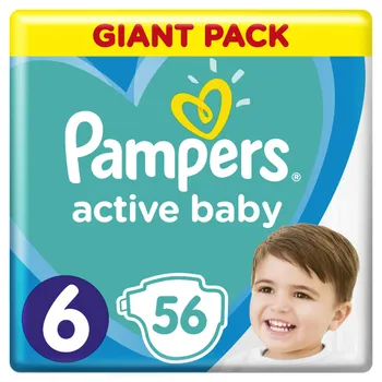 Pampers Active Baby Giant Pack S6 1×56 ks, plienky pre deti