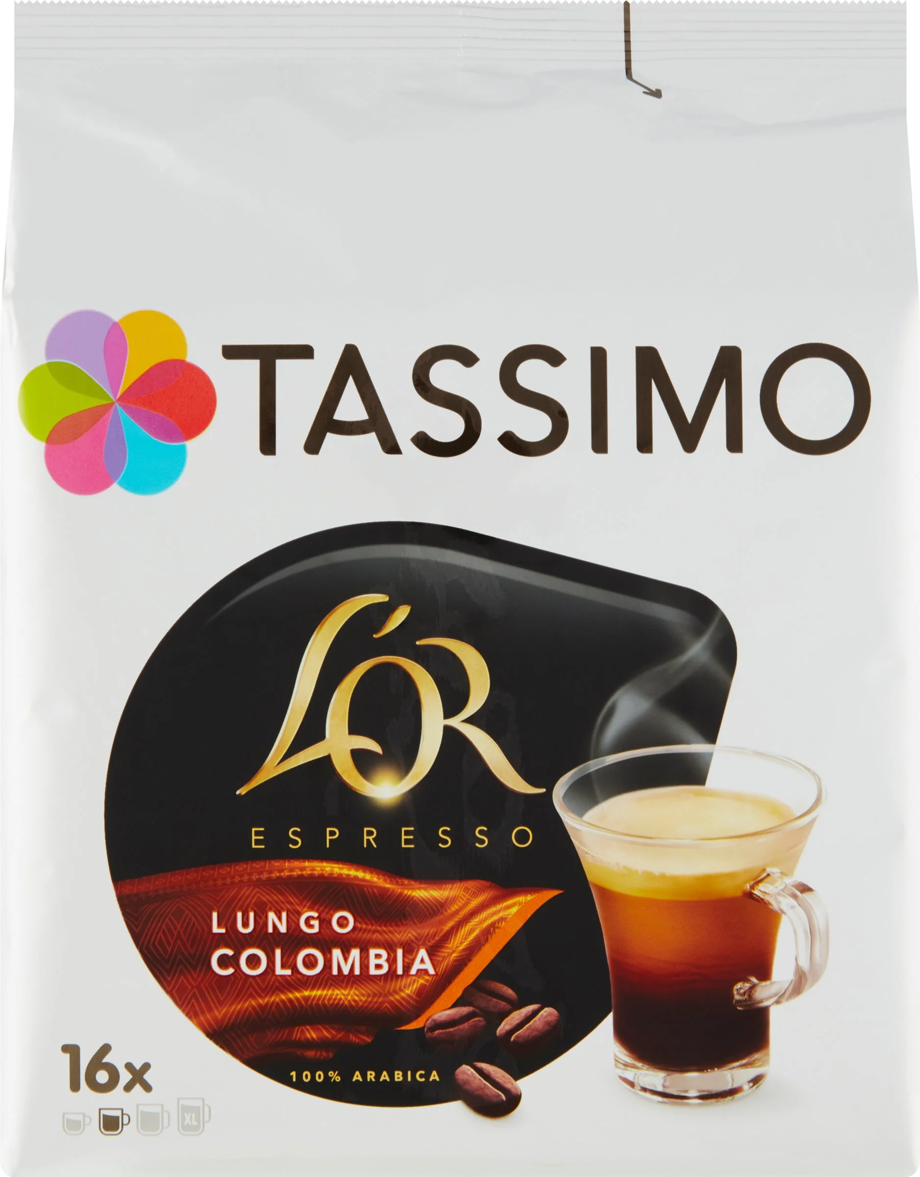 Tassimo Lungo Colombia Kapsule 1×16 ks, kávové kapsuly