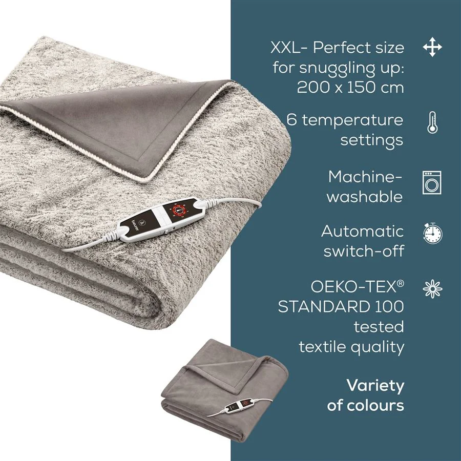 Vyhrievacia deka BEURER HD 150 XXL Cosy Taupe 