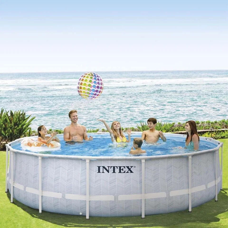 Intex 26746 Prism Frame Chevron Okrúhly bazén 488x122 cm
