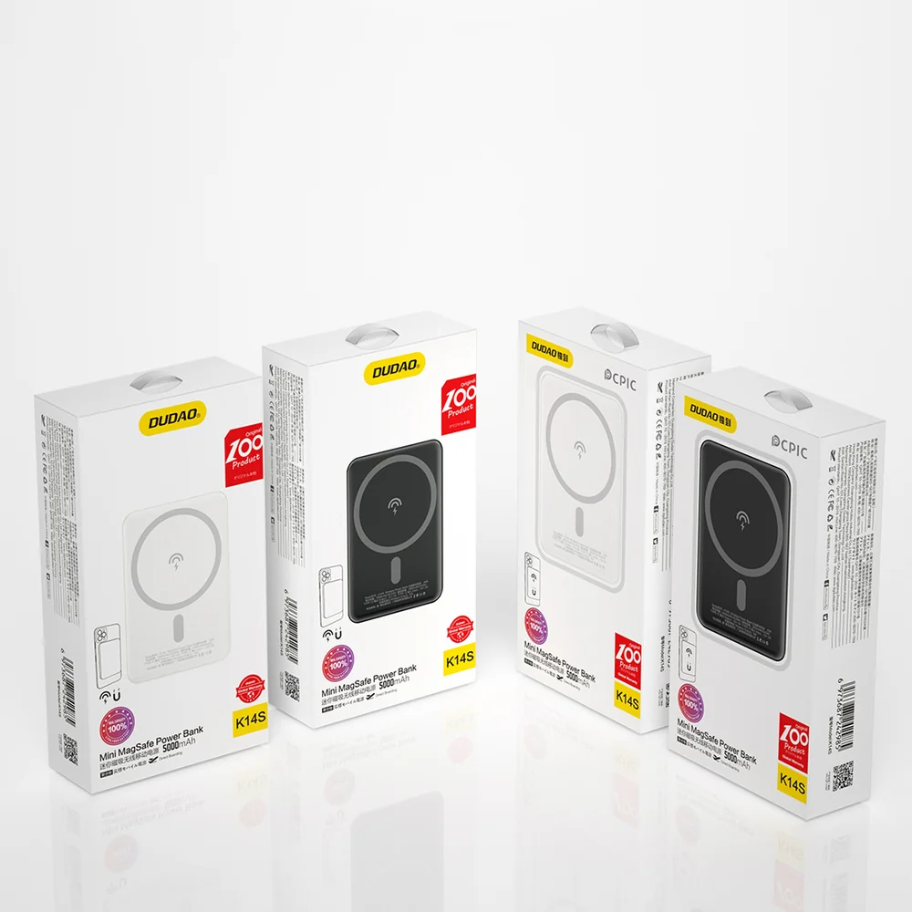 Dudao K14S MagSafe Power Bank 5000mAh 5W, čierny
