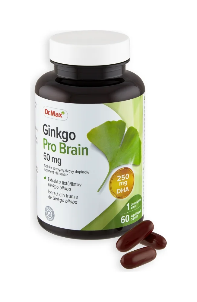 Dr. Max Ginkgo Pro Brain 1×60 cps, výživový doplnok