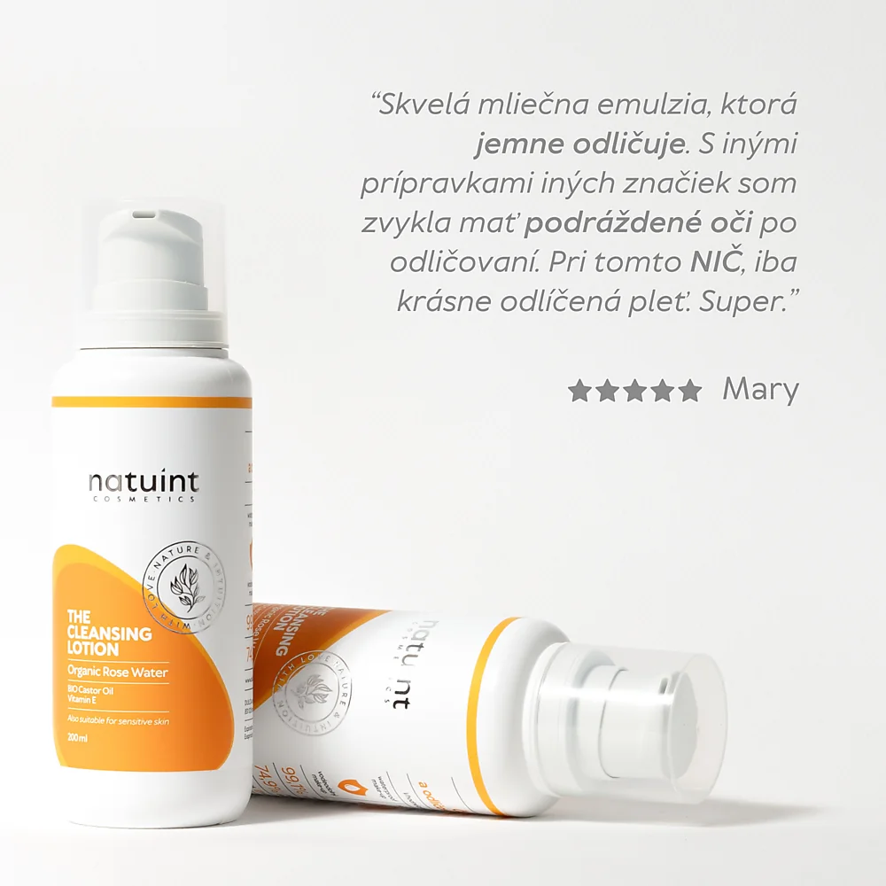 Natuint cosmetics - Výživná čistiaca a odličovacia emulzia - 200ml The Cleansing Lotion 200ml