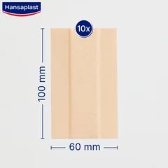 HANSAPLAST 1MX6CM TEXTILNÁ NÁPLASŤ 1×1 ks, náplasť textilná (6cm×1m)