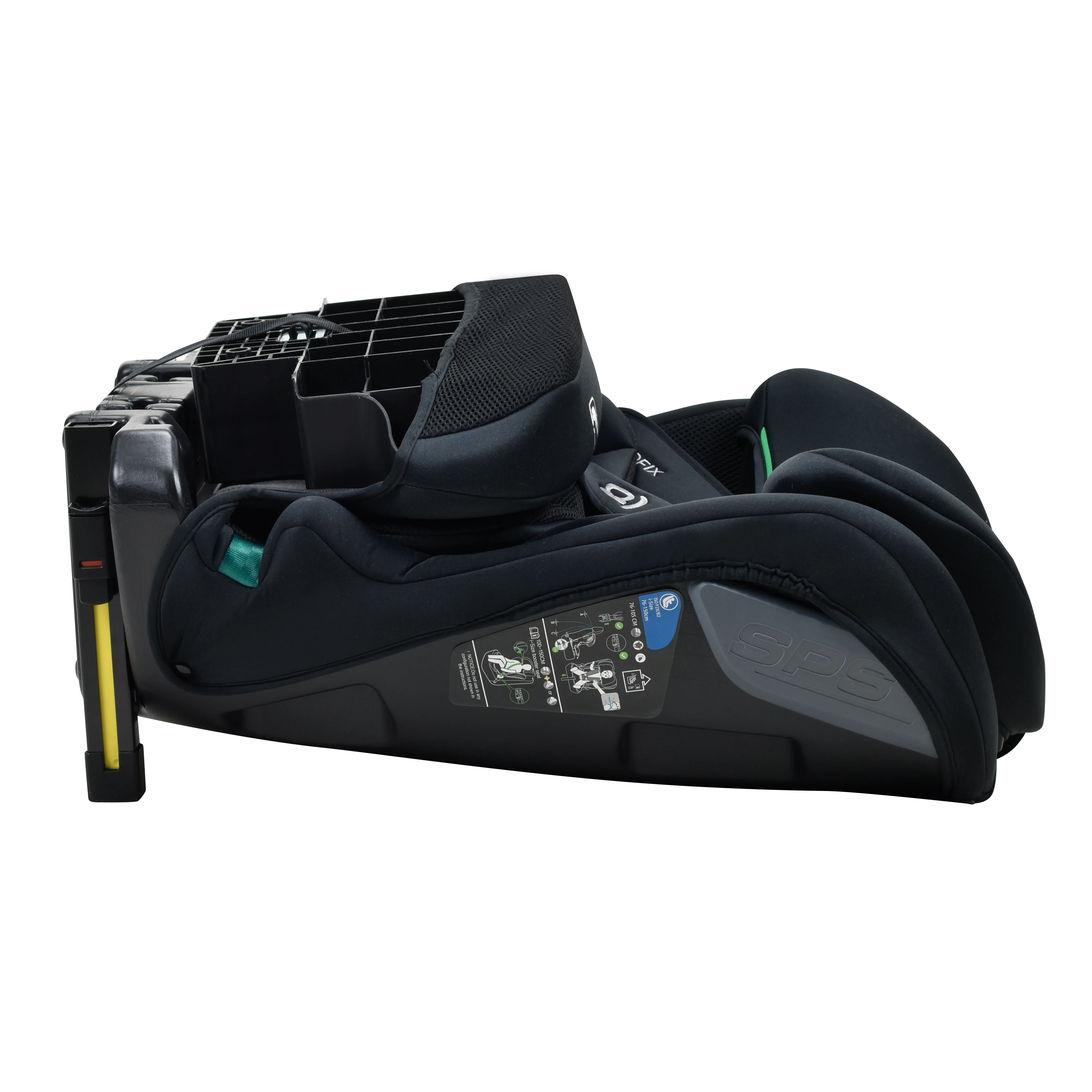Asalvo PROFIX autosedačka i-Size 76–150 cm ISOFIX, čierna