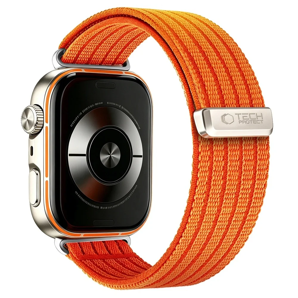 Tech-Protect Nylon remienok na Huawei Watch Fit 3 / 4 / 4 Pro / 5 / 5 Pro, orange
