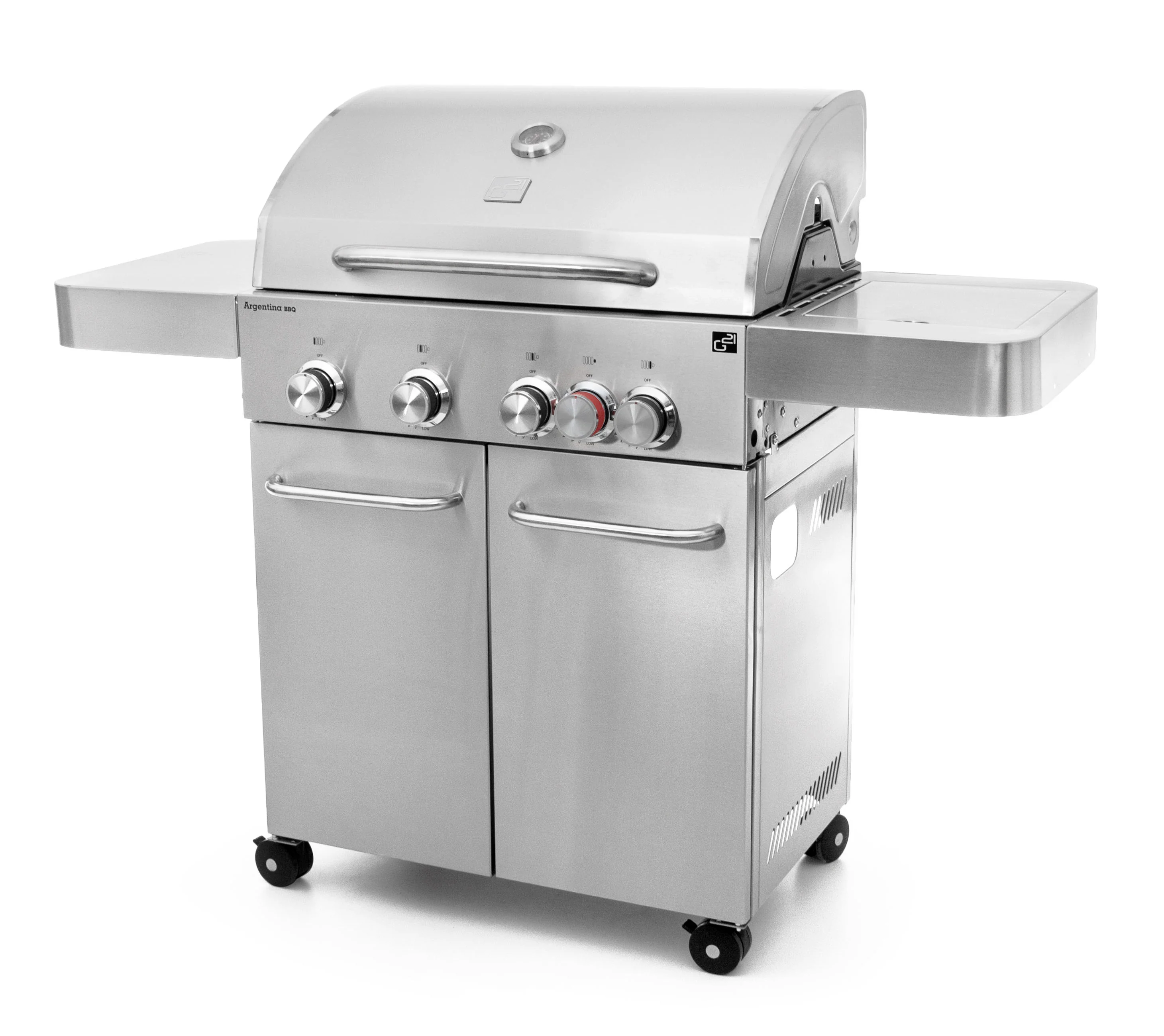 Plynový gril G21 Argentina BBQ Premium line, 5 horákov + zadarmo redukčný ventil GAH-5ARG-SIL