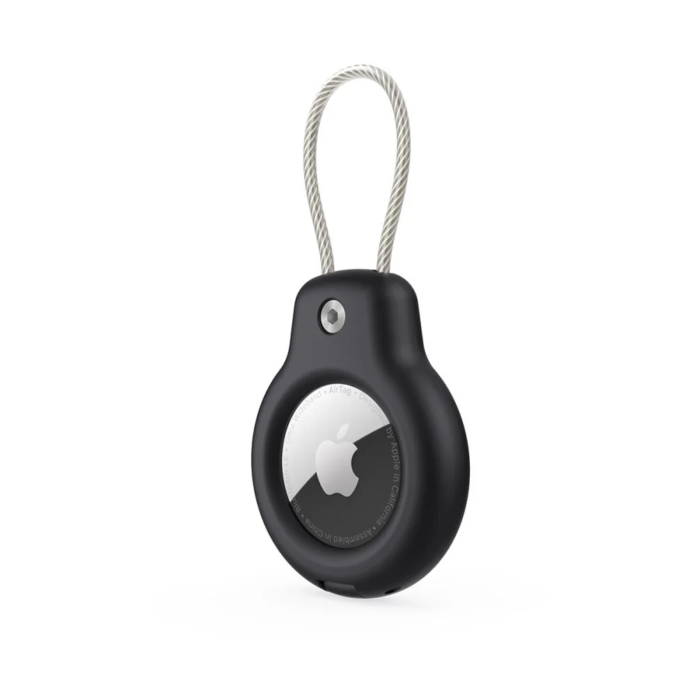 Tech-Protect Rough Vein kryt na Apple AirTag 2ks, čierny