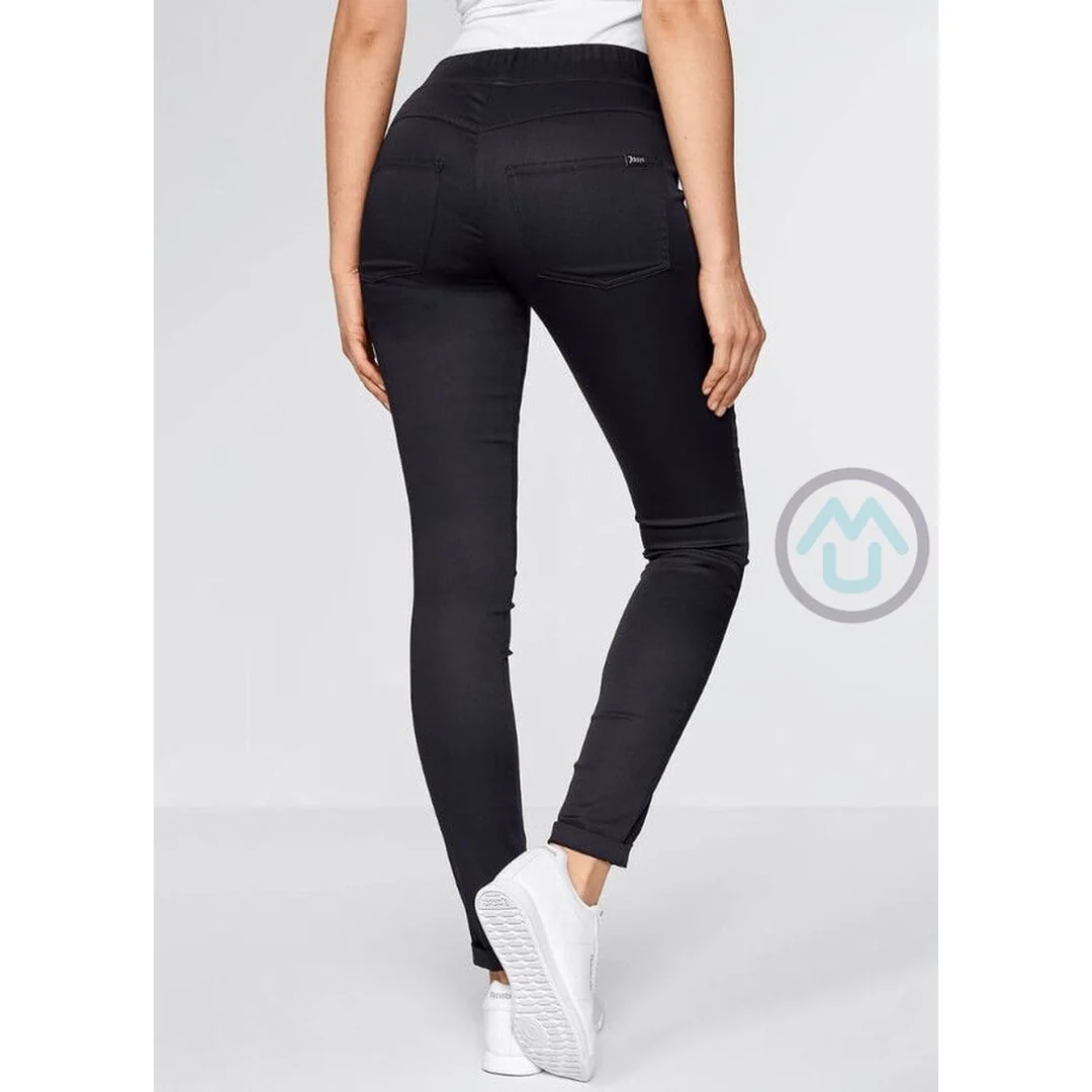 Dámske čierne nohavice SLIM STRETCH 3XL