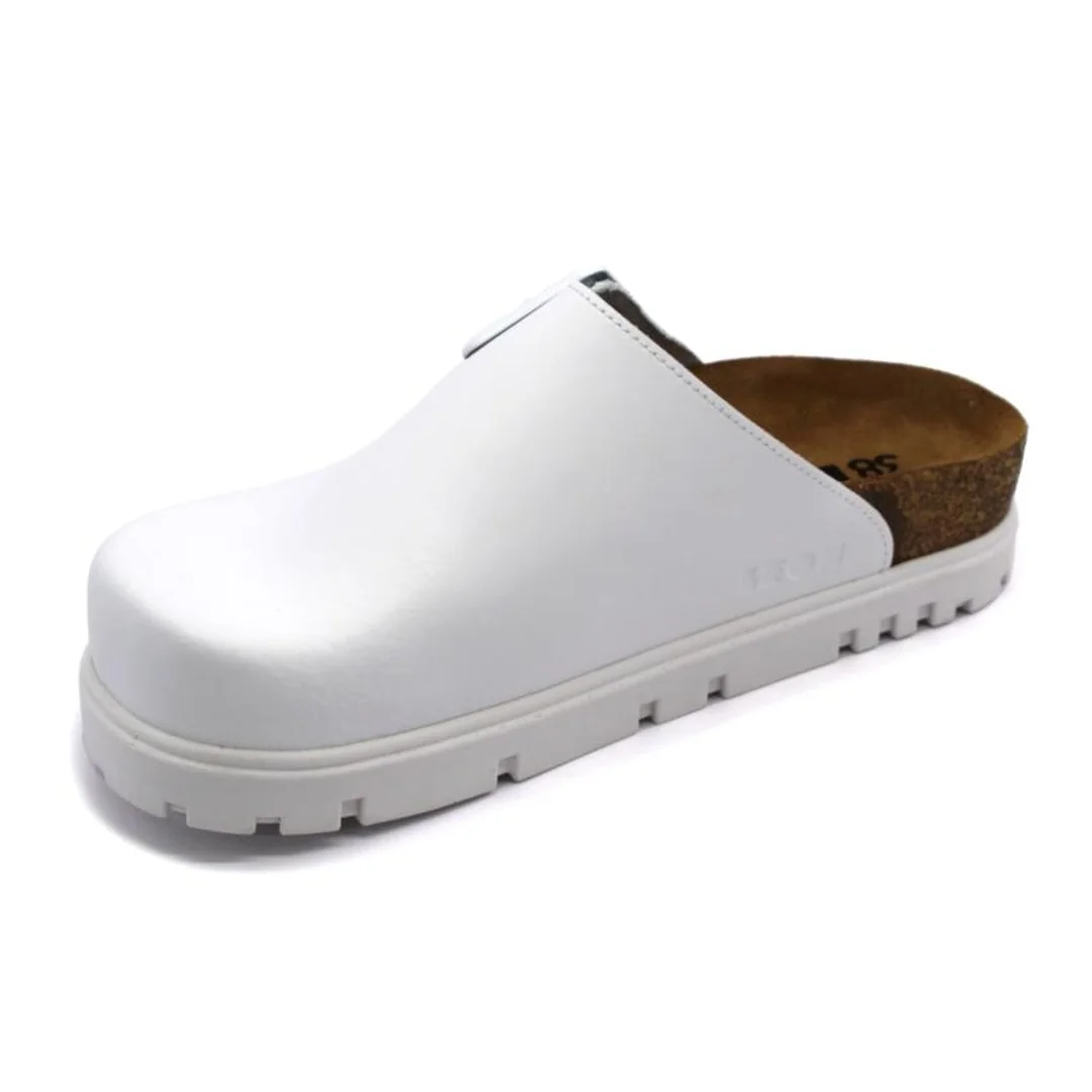 6005 Dámska zdravotná korková obuv uzavretá 36 - 23,5cm, biela, 3,5 cm
