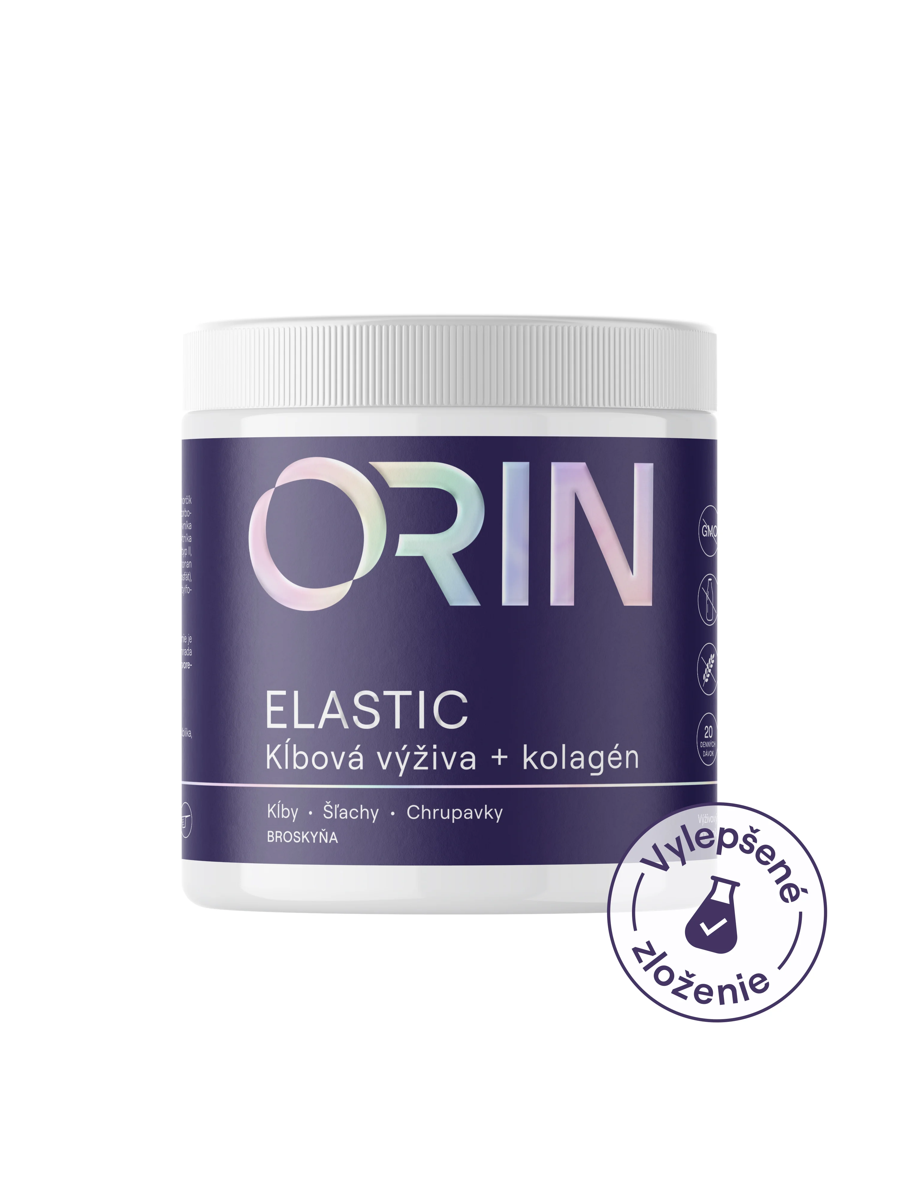 ELASTIC kĺbová výživa s kolagénom Broskyňa, 20 dávok, 1x262g