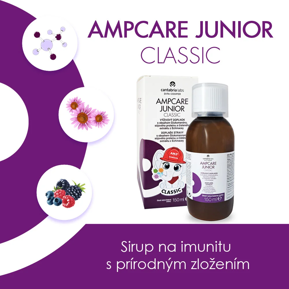 AMPCARE JUNIOR CLASSIC sirup 150 ml