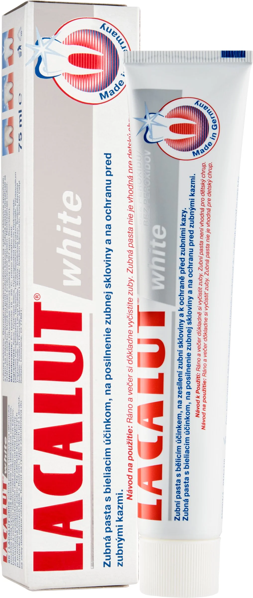 LACALUT WHITE ZUBNÁ PASTA 1×75 ml, pasta