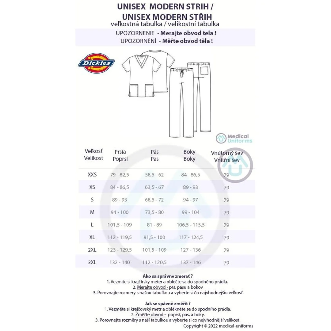 Unisex Dickies MEDICAL SET - námornícka modrá S