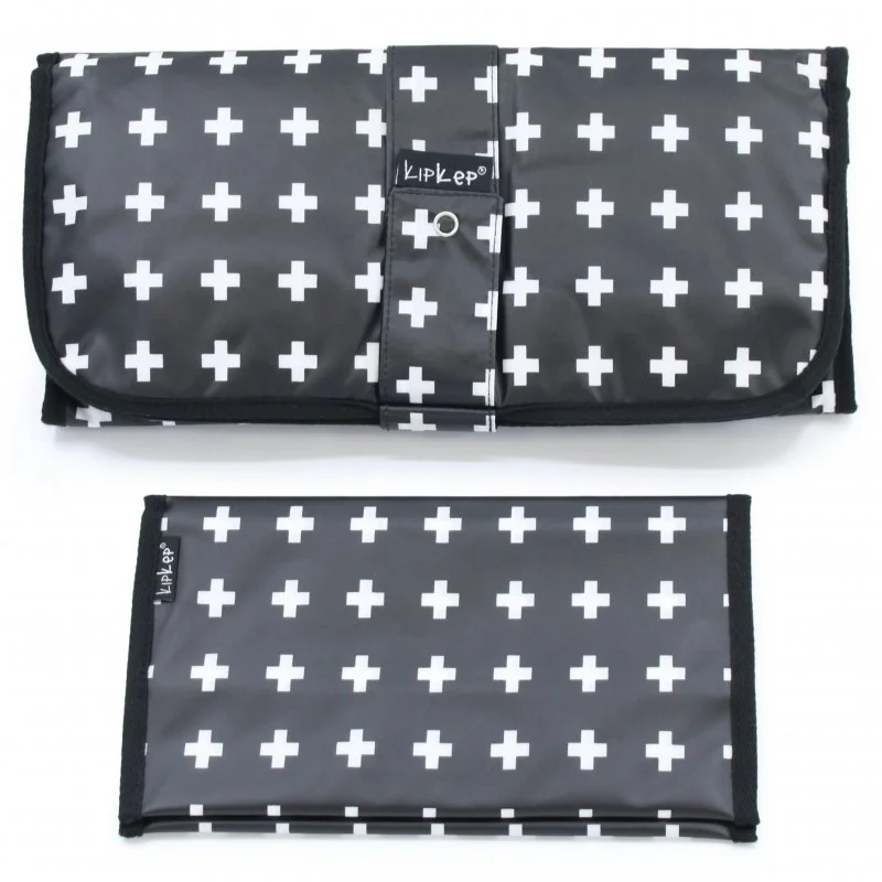 KipKep prebaľovací set NAPPER COMBI-SET Crossy Black (bavlna)