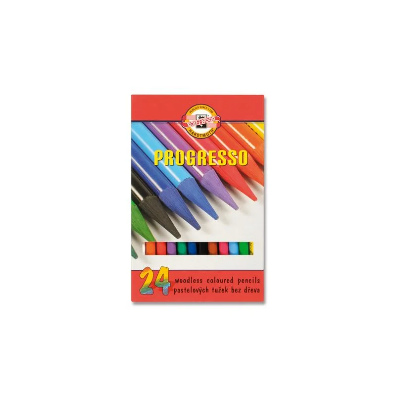 Bezrecyklové pastelky v laku PROGRESSO 8758/24 Sada 24 kusov