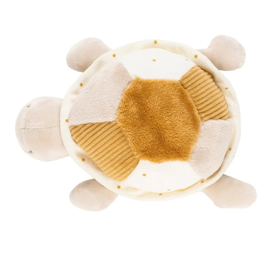 Hračka plyšová korytnačka Lapidou 4 aktivity 19 cm Caramel