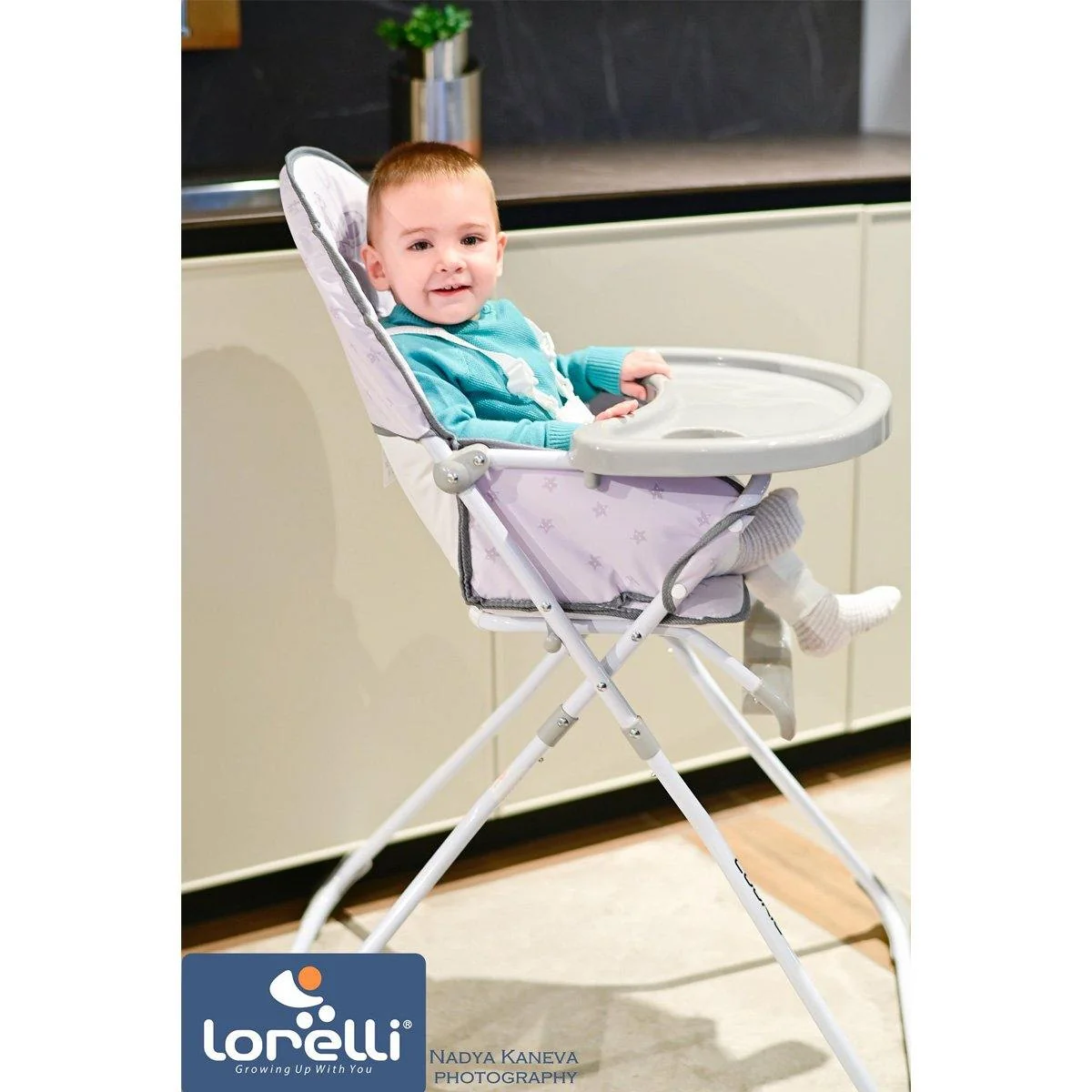 Jedálenská stolička Lorelli COOKIE beige Daisy