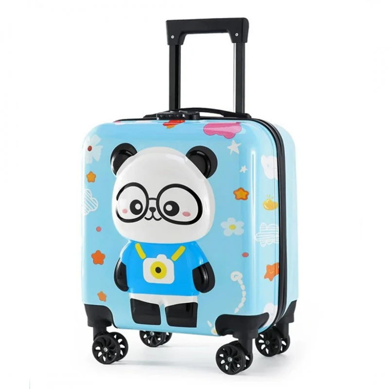 Livefy detský kufor Panda 36 × 44 cm, modrý