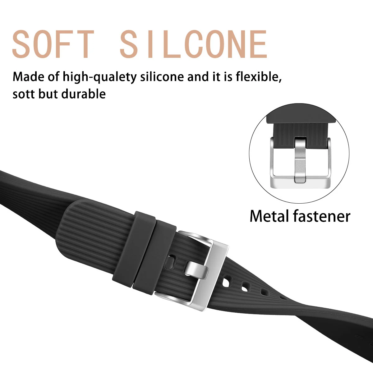 BStrap Silicone Line (Small) remienok na Huawei Watch GT3 42mm black