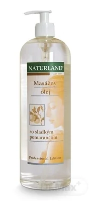 NATURLAND MASÁŽNY OLEJ SO SLADKYM POMARANCOM 1×1000 ml, masážny olej