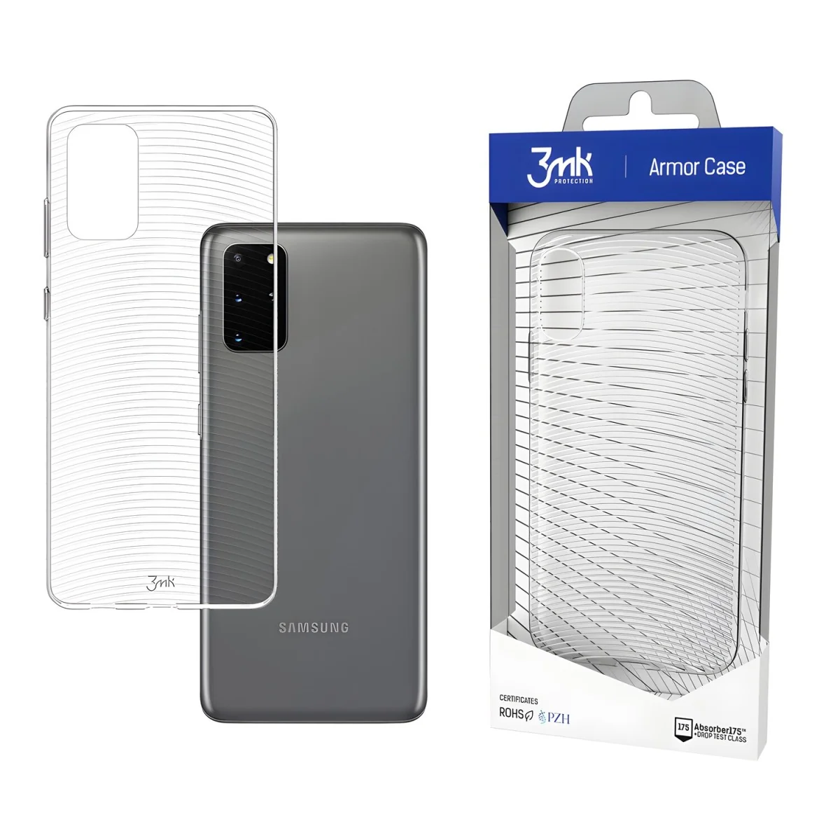 Transparentné puzdro pre Samsung Galaxy S20 Plus 1 ks, Absorber175™, MIL