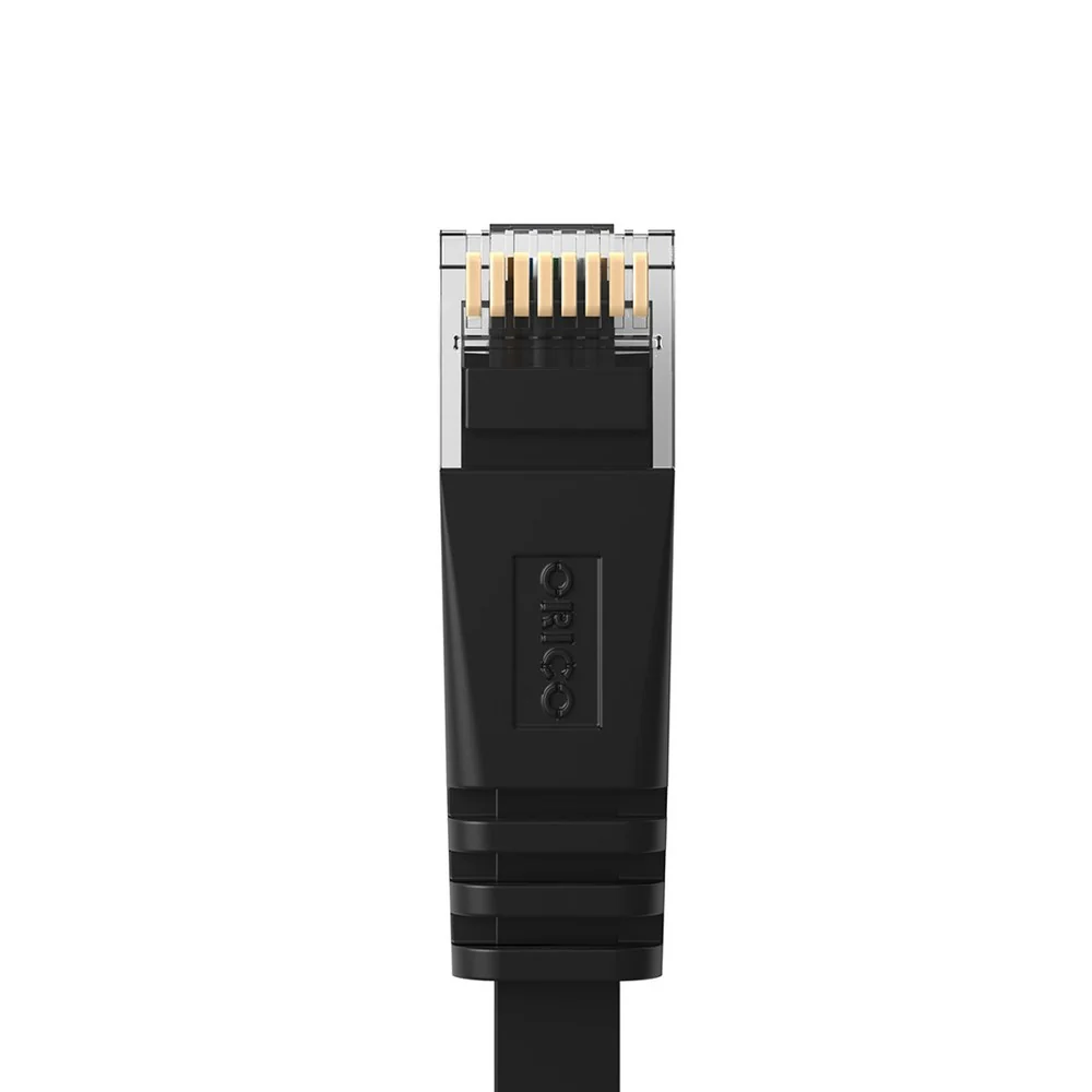 Orico PUG-C7 flat sieťový kábel LAN CAT7 RJ45 3m, čierny