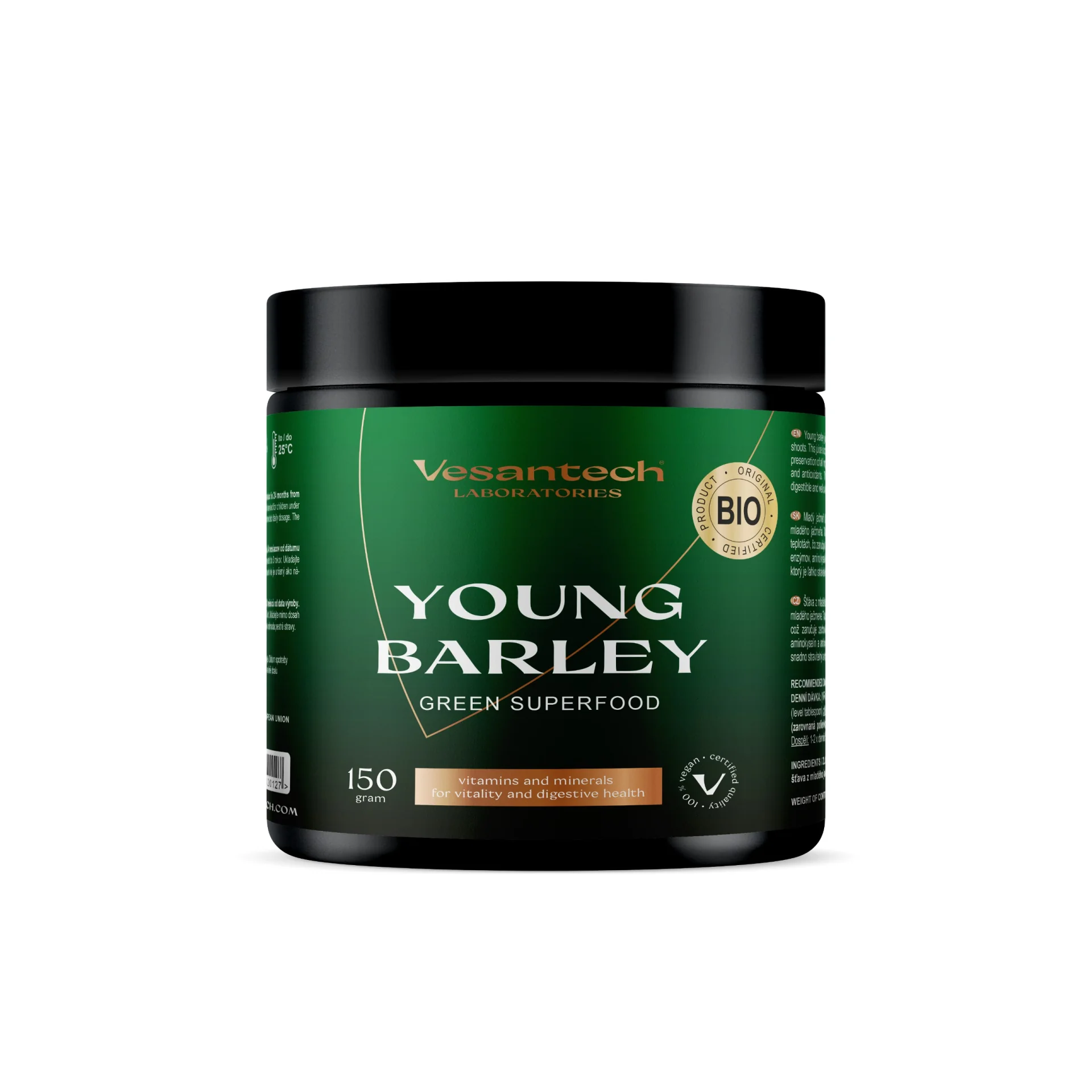 Zelený mladý jačmeň BIO Vesantech 150g
