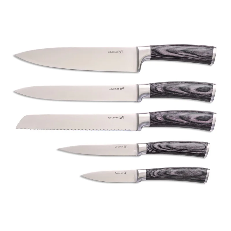 G21 Sada nožov Gourmet Rustic 5 ks + bambusový blok Gourmet Rustic 5 ks + bambusový blok G21GRUS5